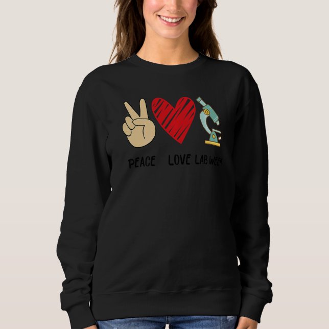 Sudadera Laboratory Tech Technolog de Peach Love Lab Week 2 (Anverso)
