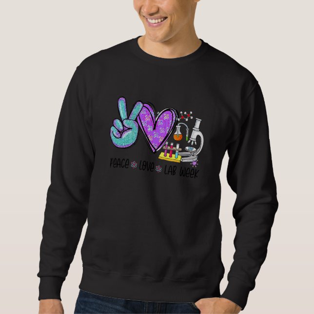 Sudadera Laboratory Tech Technolog de Peach Love Lab Week 2 (Anverso)