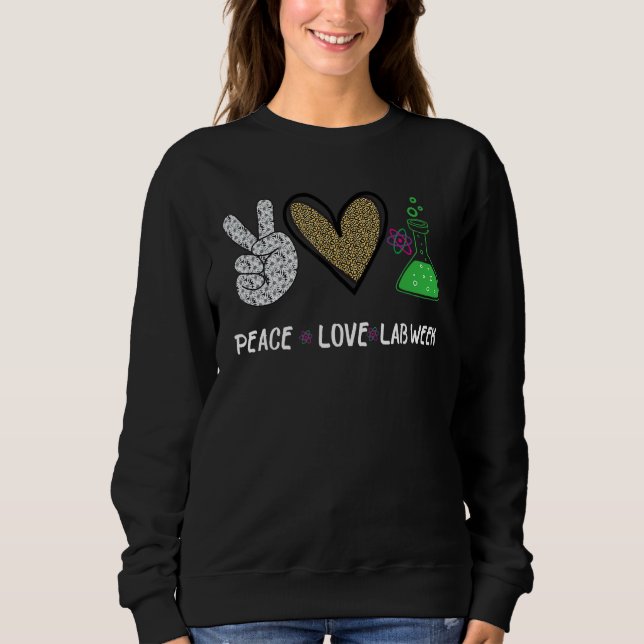 Sudadera Laboratory Tech Technolog de Peach Love Lab Week 2 (Anverso)