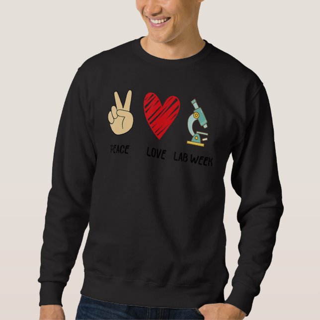 Sudadera Laboratory Tech Technolog de Peach Love Lab Week 2 (Anverso)