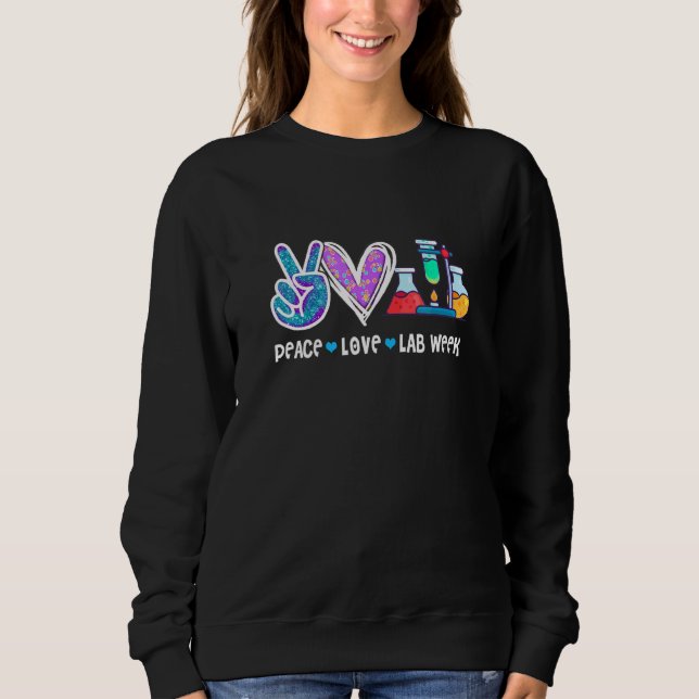 Sudadera Laboratory Tech Technolog de Peach Love Lab Week 2 (Anverso)