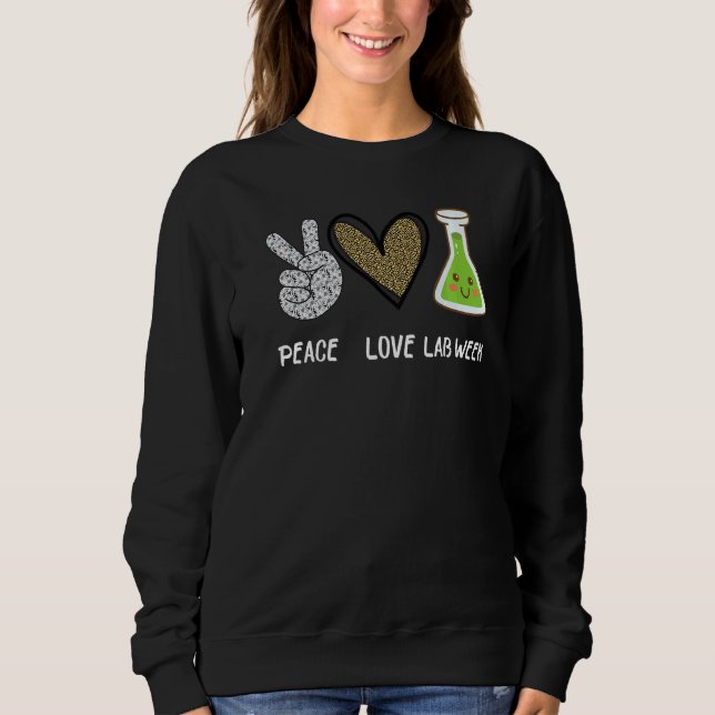 Sudadera Laboratory Tech Technolog de Peach Love Lab Week 2 (Anverso)