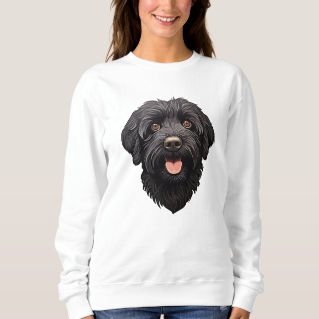 Sudadera Labradoodle Perro Negro (Anverso)