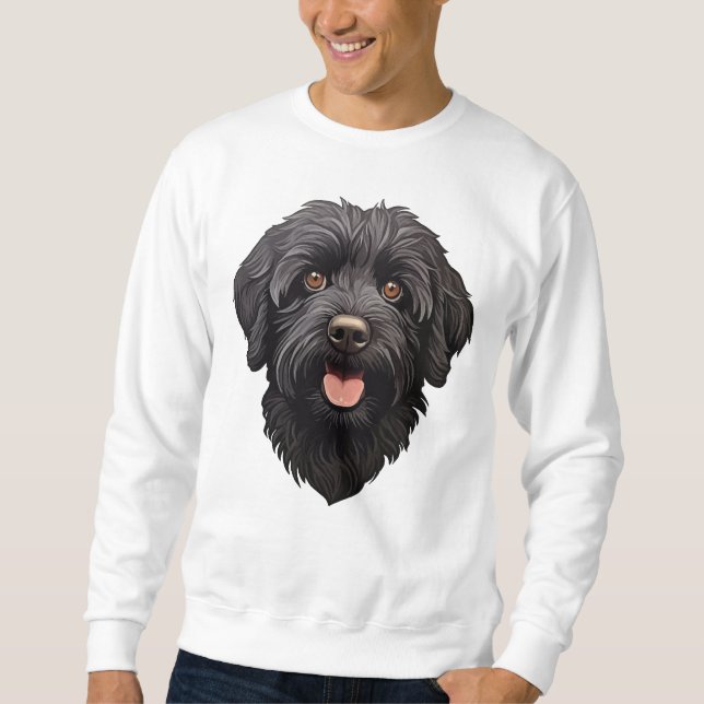 Sudadera Labradoodle Perro Negro (Anverso)
