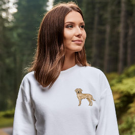 Sudadera Labrador amarillo recuperador de cúpula diseño de 