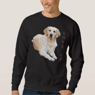 Sudadera Labrador blanco recuperador amor amarillo