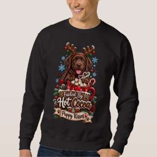 Sudadera Labrador Chocolate Alimentado Por Cacao Caliente Y