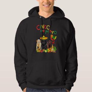 Sudadera Labrador Cinco De Mayo Chocolate Laboratorio Negro