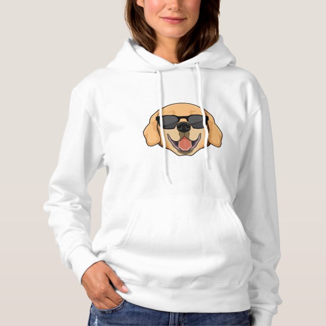 Sudadera Labrador con gafas de sol (Anverso)