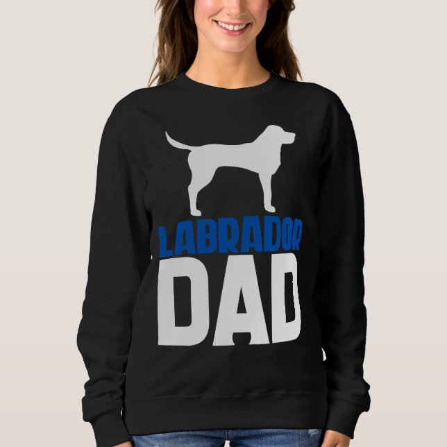 Sudadera Labrador Dad Blue (Anverso)