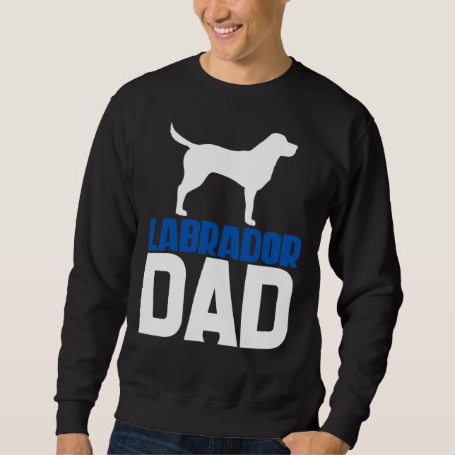 Sudadera Labrador Dad Blue (Anverso)