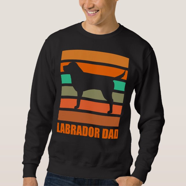 Sudadera Labrador Dad Retro (Anverso)