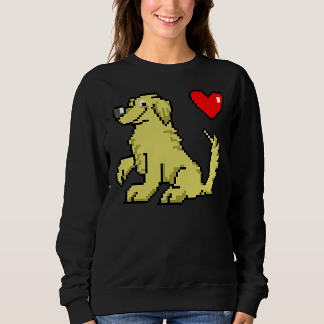 Sudadera Labrador de 8 bits (Anverso)
