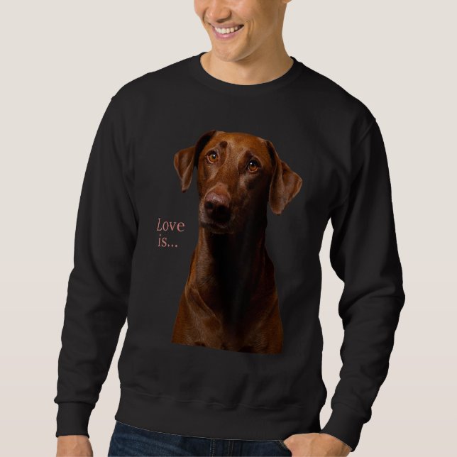 Sudadera Labrador de chocolate recuperador Lab Tee Dog Mamá (Anverso)