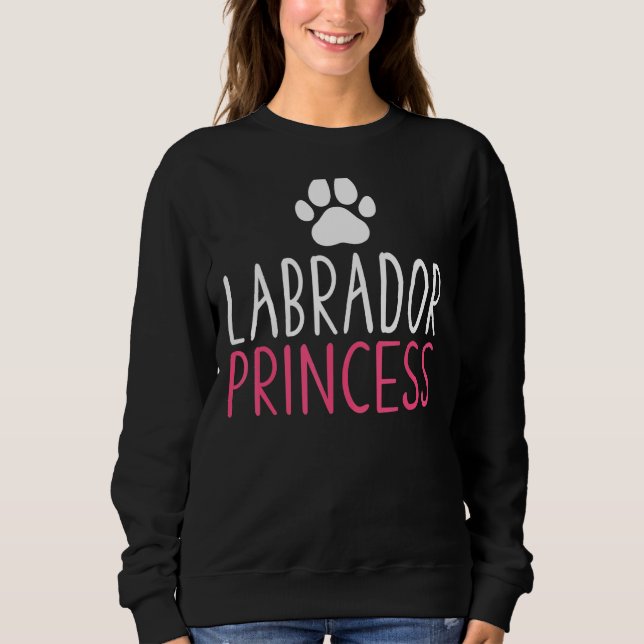 Sudadera Labrador de laboratorio Princesa (Anverso)