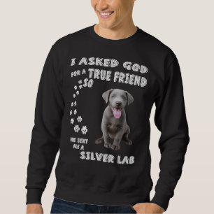 Sudadera Labrador de perro cita a mamá papá imprimir Si