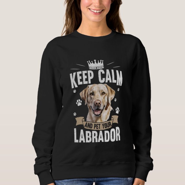 Sudadera Labrador de perro de laboratorio amarillo (Anverso)