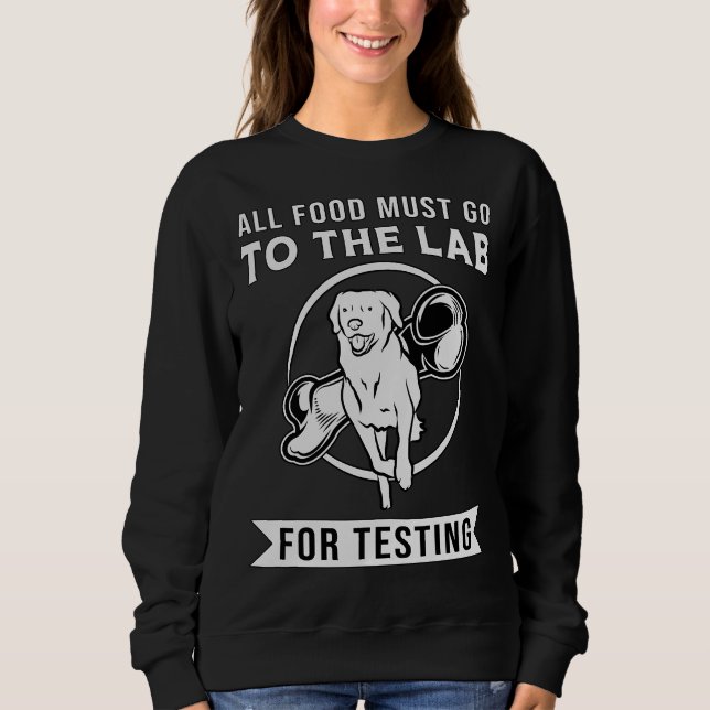 Sudadera Labrador El Laboratorio De Prueba De Perro Recuper (Anverso)
