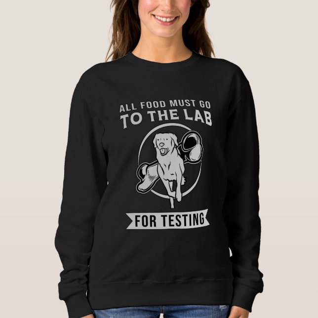 Sudadera Labrador El Laboratorio Para Probar El Perro Recup (Anverso)