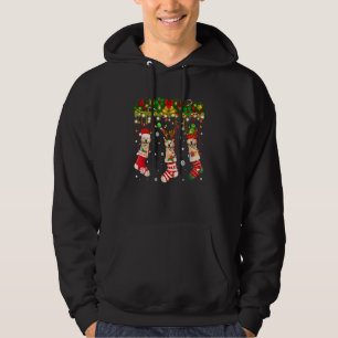 Sudadera Labrador en el pavo: reno Santa Elf Perro Pajam