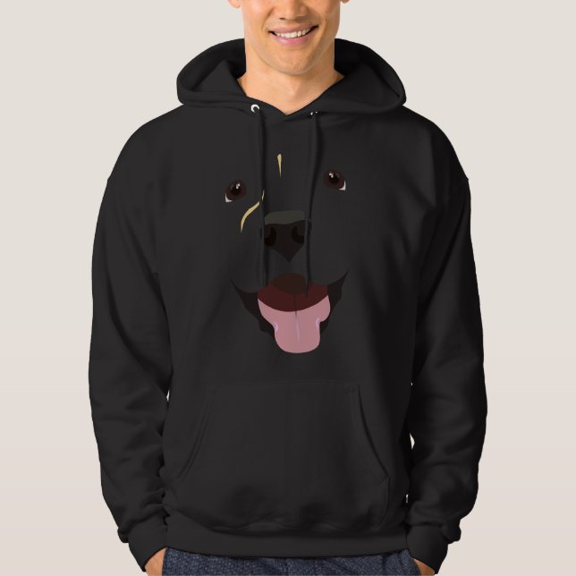 Sudadera Labrador Face Costume (Anverso)