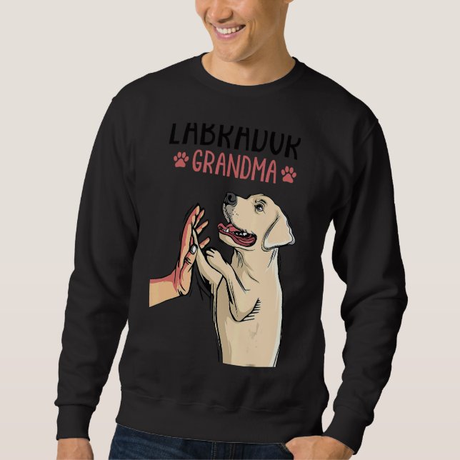 Sudadera Labrador Grandma Lab Perro Día de la Madre (Anverso)