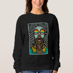 Sudadera Labrador I Hipster Recuperador Perro Aspecto Extra