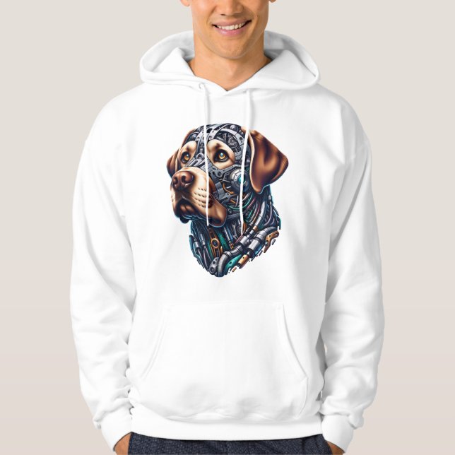 Sudadera Labrador Lover Android inspiró el arte (Anverso)