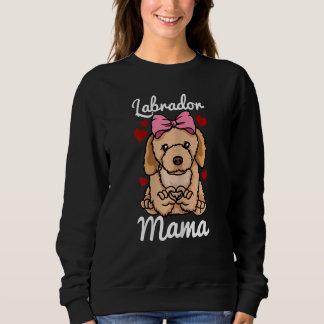 Sudadera Labrador Mama Finger Heart Dog Animal Con
