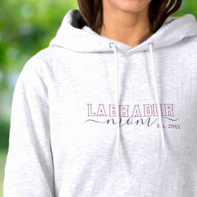 Sudadera Labrador Mamá Script Establecido (Subido por el creador)