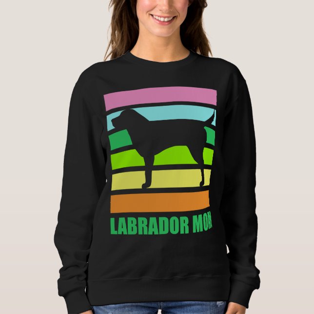 Sudadera Labrador Mom Retro (Anverso)