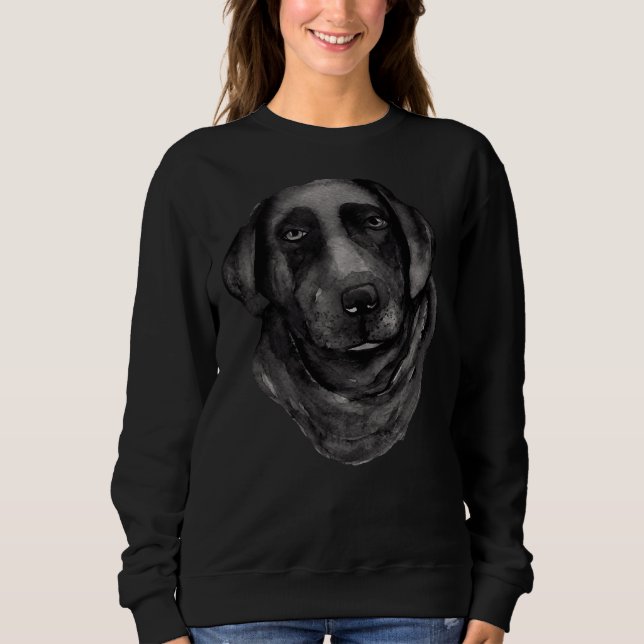 Sudadera Labrador negro para perro (Anverso)