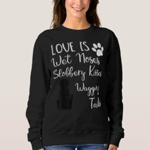 Sudadera Labrador negro que recupera ama a mi perro diciend