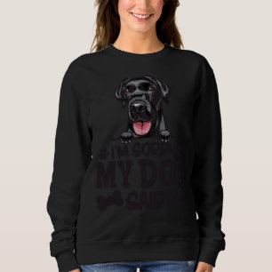 Sudadera Labrador negro recupera Pegatinas Lo siento mi per