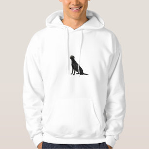 Sudadera Labrador negro recuperador de capucha de raza eleg