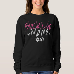 Sudadera Labrador Para Mujeres Perro Mamá Laborador Negro M