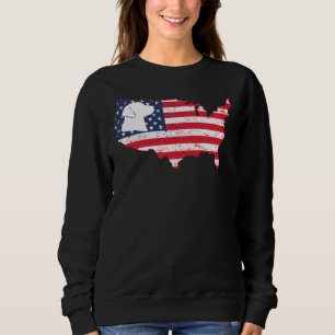 Sudadera Labrador Perro 4 De Julio Estrellas De Bandera Est