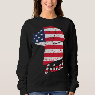 Sudadera Labrador Perro 4 De Julio Mejor Amigo Estadouniden