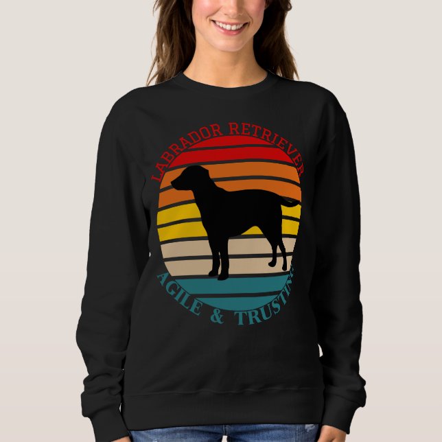 Sudadera Labrador Perro Agile Y Confianza (Anverso)