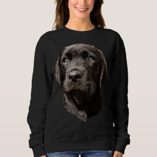 Sudadera Labrador perro de cachorro negro 105