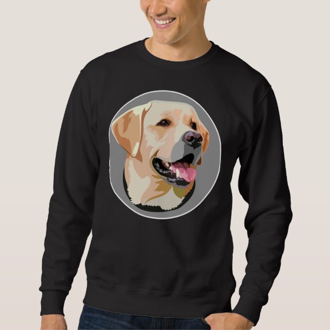 Sudadera Labrador perro recuperador papá mamá Chica Gorra p (Anverso)