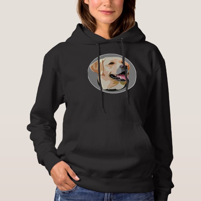 Sudadera Labrador perro recuperador papá mamá Chica Gorra p (Anverso)