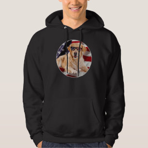 Sudadera Labrador perro recuperador patriota bandera de Est