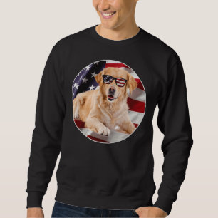 Sudadera Labrador perro recuperador patriota bandera de Est