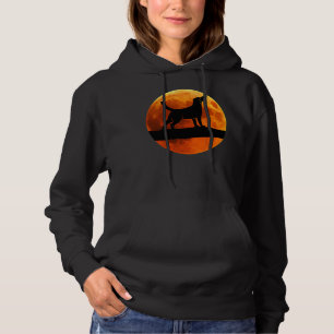 Sudadera Labrador perro recuperador silueta de la luna Labr