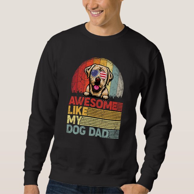 Sudadera Labrador perturbado como mi papá perro (Anverso)