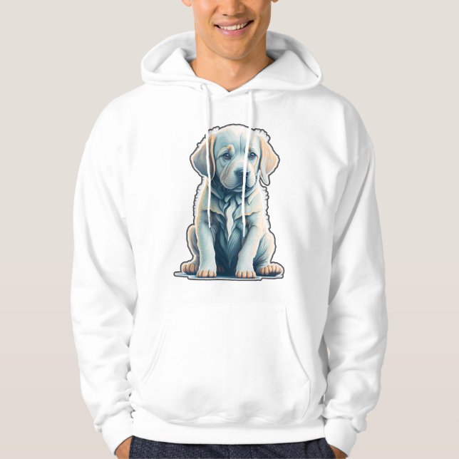 Sudadera Labrador Recuperador Calma Cachorro (Anverso)