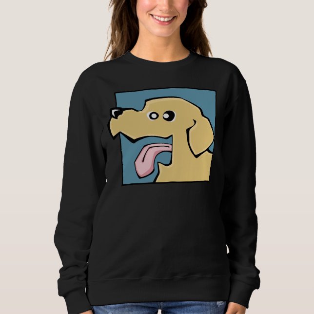 Sudadera Labrador recuperador cara amarilla amarillo bg ama (Anverso)
