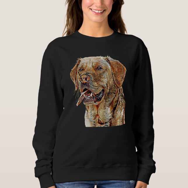 Sudadera Labrador recuperador de perro Raza de laboratorio  (Anverso)