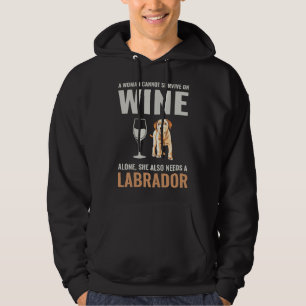 Sudadera Labrador Recuperador de Perro Vino Mascota Animal